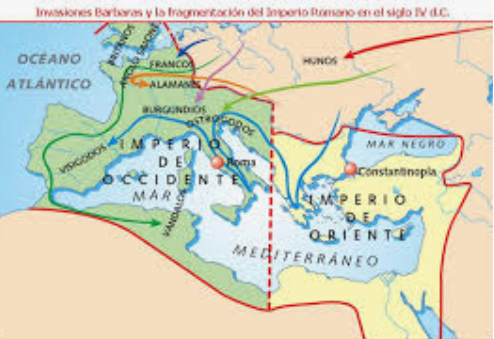 División del Imperio Romano