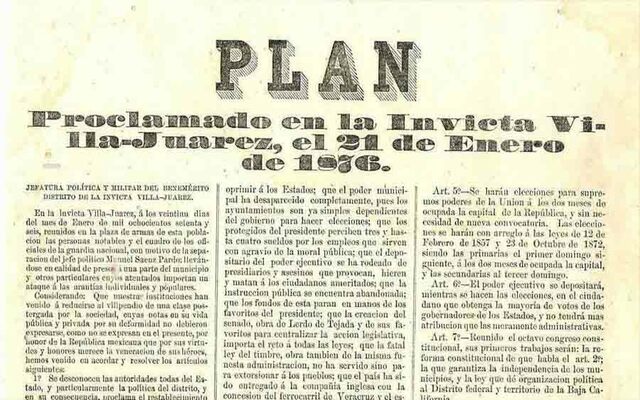 Proclamación Plan de Tuxtepec
