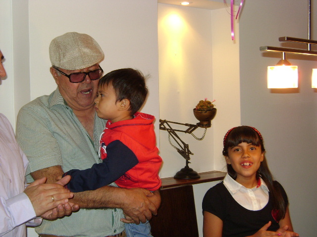 I used to celebrate my birthday with my grandpa.