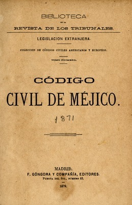 Código Civil para el Distrito federal