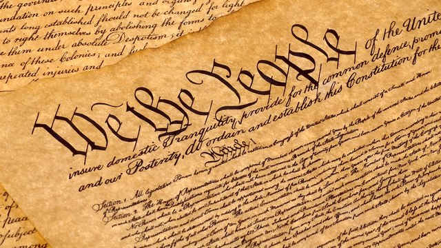 The constitution is established in the United States