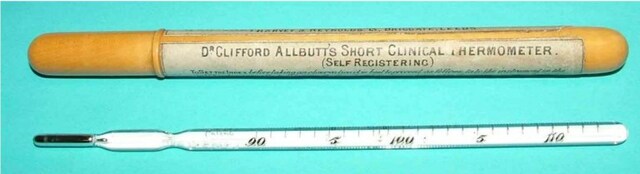 Invention of the first clinic thermometer