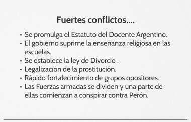Línea de tiempo 1946-1955    ''Años peronistas'' (1946-1955)