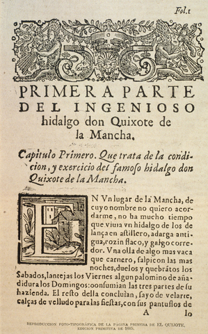 Primera parte de Don Quijote de La Mancha