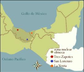 Ubicación Olmeca