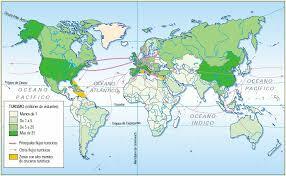 la creciente participación del sector servicios en la actividad económica mundial.