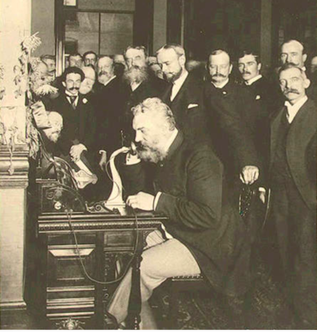 Bell telephone-Wooden Hand Crank Phone