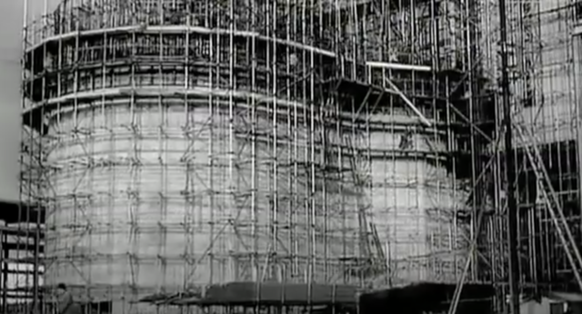 First nuclear reactor (Windscale pile) completely built