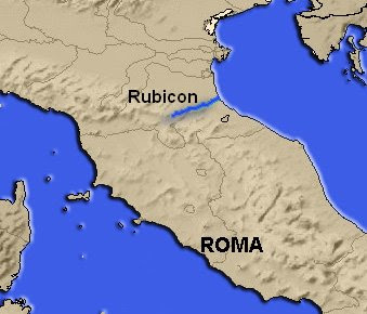 César cruza el Rubicón
