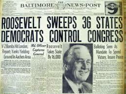 President Roosevelt is elected