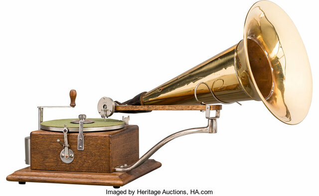 Berliner receives patent for gramophone