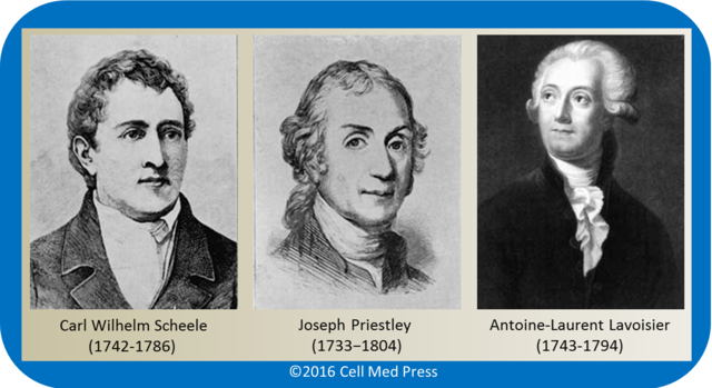 1754 - Black, Priestley, Lavoisier y Scheele