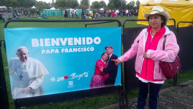 Llegada del Papa Francisco a Colombia