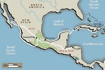 Hernan Cortés zarpó de Cuba hacia nuestro país, México.