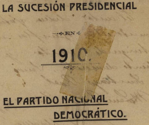 madero publica la sucesión presidencial en 1910