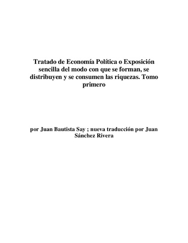"Curso completo de economía política práctica" por Baptiste.