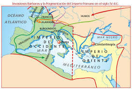 Division del imperio romano