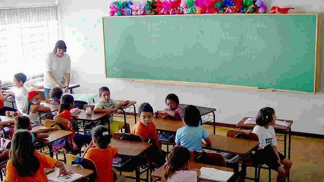 I started studying my elementary school in Manitos unidas school