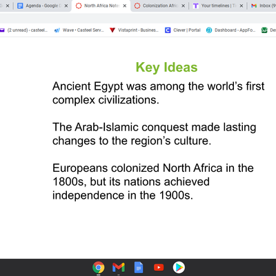 Timeline: Acient egiptions