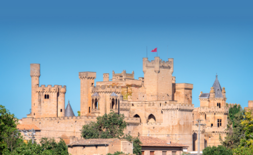 Comienzo de la construcción del Palacio Real de Olite