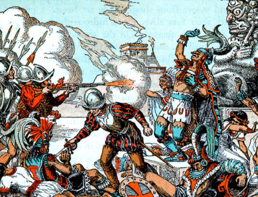 Llevan  a cabo la conquista  militar