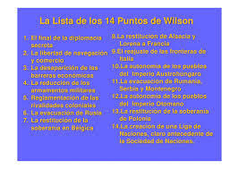 14 puntos de Wilson