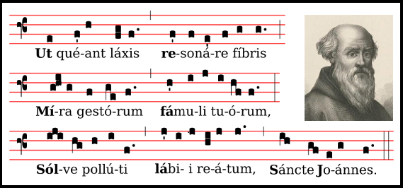 Guido of Arezzo invented musical notation