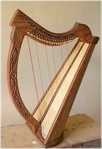 The harp appears in Europe