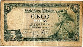 La llegada de billetes a España