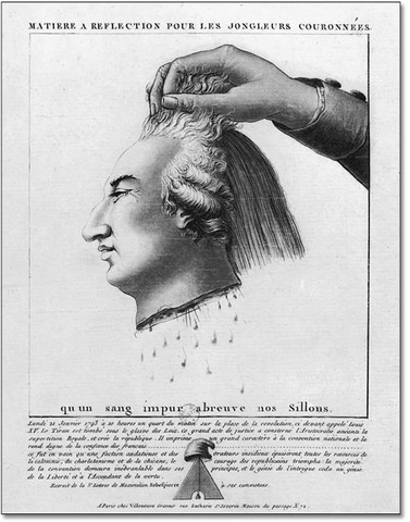 King Louis XVI executed by guillotine