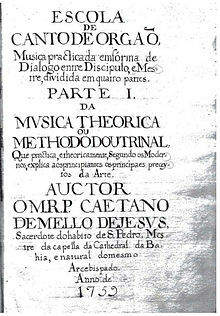 "A Escola do Canto de Órgão“