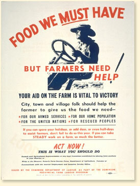 The War Effort by Farmers