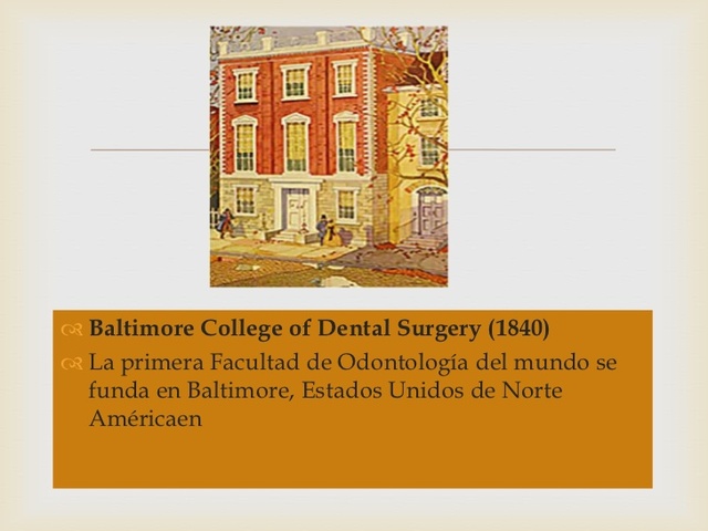 Horace Hayden y Chapin Harrisen en 1839