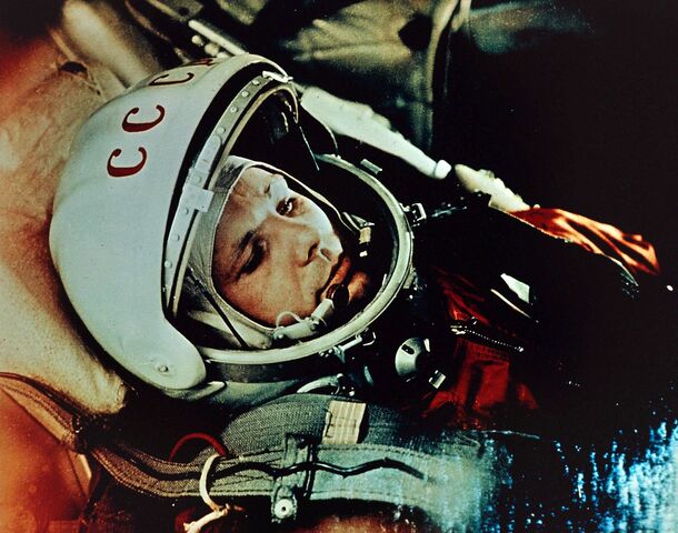 First Man in Space and First Man to Orbit Earth by the USSR