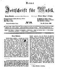 Fundació de "Neue Zeitschrift für Musik"