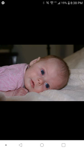 My cousin Myly was born