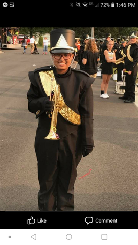 First time I was in a parade