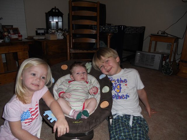 Bryson's First Christmas with his cousins.