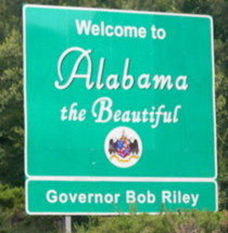 Moved to Alabama