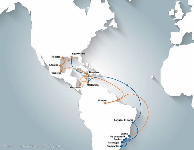 Parte Veracruz a Nueva Orleans