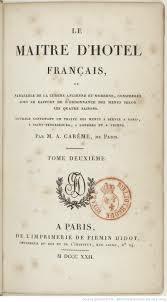 Obras literarias: Le maître d'hôtel français