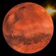 Mars red planet highlights scaled