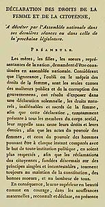 publicació d'articles a favor del sufragi femení
