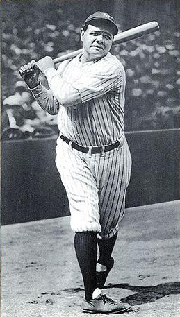 Babe Ruth became the first player to hit 60 home runs in a year