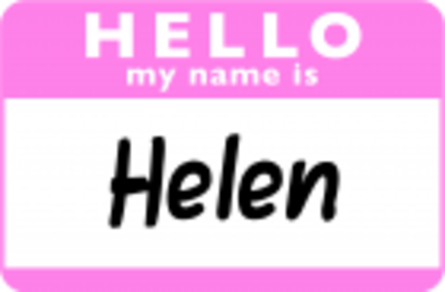 Granny changes name from Helena to Helen because of WWII German racism