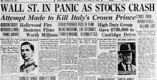 Black Thursday/The Great Crash