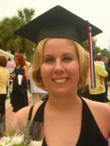 Stephanie graduates college with a Secondary Ed/History Degree