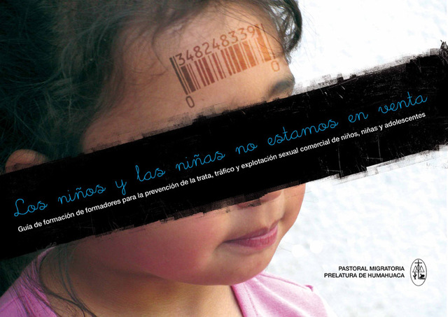 No a las armas ni a la prostitución infantil