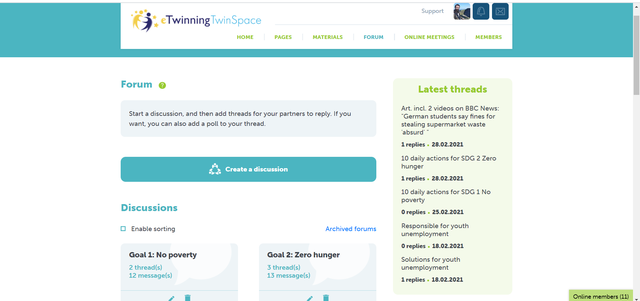 Συζήτηση στο φόρουμ του TwinSpace