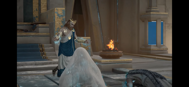 Poseidone cattura Aita e Giunone *